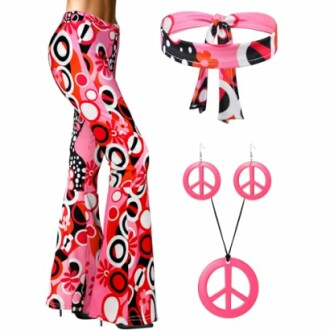 SATINIOR 60s 70s Women Hippie Costume Outfits